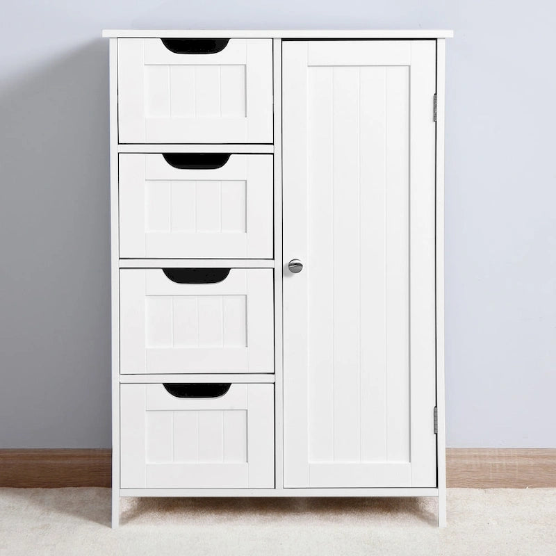 Floor Cabinet with Adjustable Shelf and Drawers